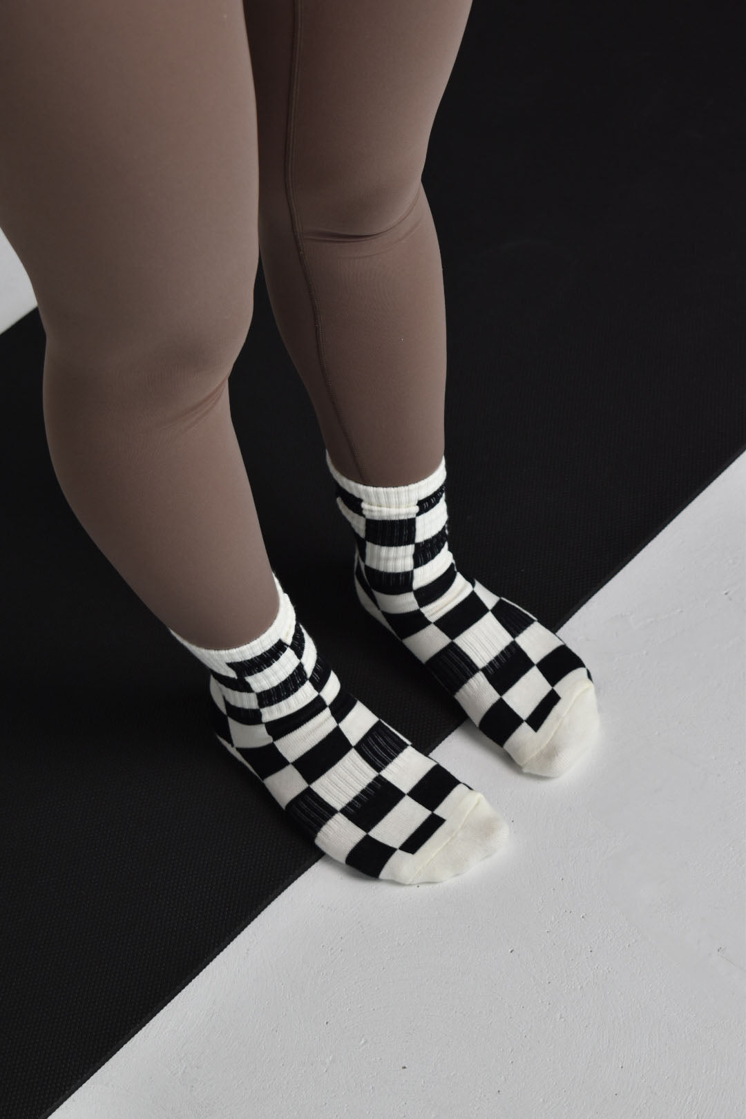 Grip Sock Checkered Black